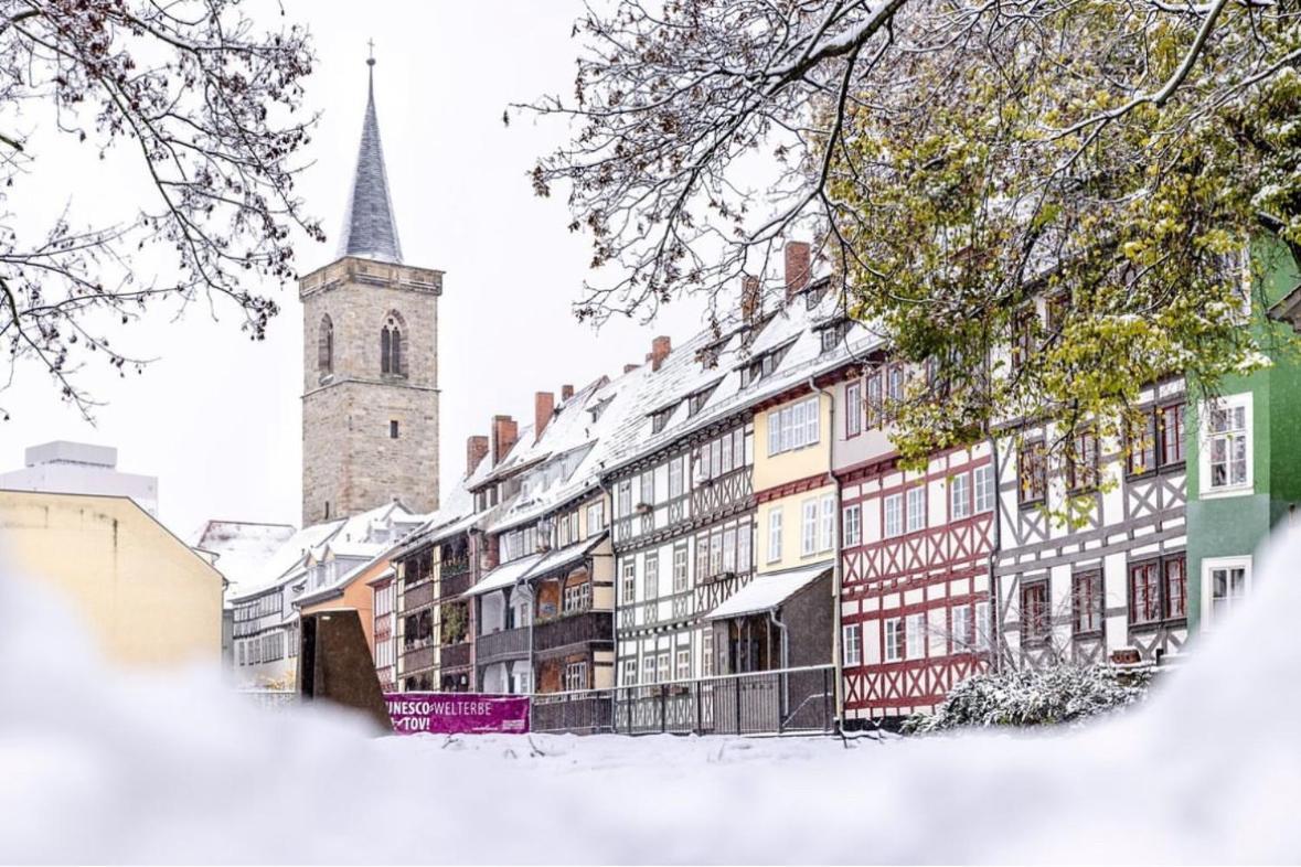 Apartment am Luisenpark Erfurt Buitenkant foto